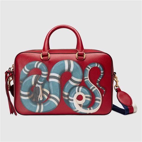 gucci snake print handbag